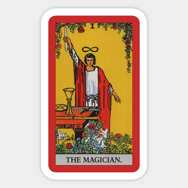 The Magician Tarot Card Sticker by Star Scrunch